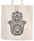 Jutebeutel Hamsa Fatimas Hand Hand der Fatima Boho Bohamian Baumwolltasche Stoffbeutel Autiga® natur unisize