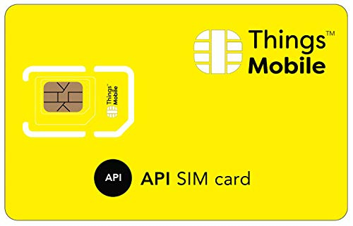 SIM-Karte mit API – Things Mobile – mit globaler Abdeckung und GSM/2G/3G/4G LTE Multi-Operator-Netzwerk, ohne Fixkosten, ohne Ablaufdatum und wettbewerbsfähige Gebühren, inkl. 10 € Guthaben