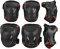 Sets de Protection Rollers 6Pcs Protection Sport Coudières Genouillère Protège-Poignets pour Enfant et Adulte pour Vélo Skateboard Roller Scooter Trottinette