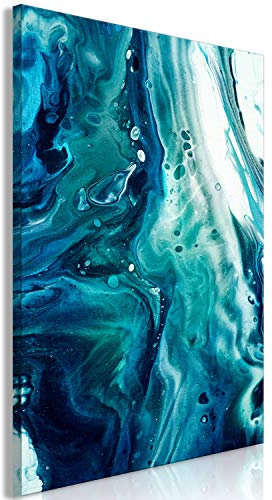 murando - Tableau décoratif artistique 80x120 cm - Impression sur toile - Abstraction classique bleu couleurs de la nature mer affiche style arrière-plan tendances eau f-A-0746-b-a