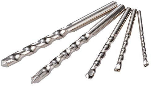 KATUR Impact Drill Bit Set, Twist Drill Set Assortment, 5PCS Round Shank Extension Drill Set for DIY Drilling Wood, Jin Gang, Linden, Horn, Amber, Olive, Walnut, Plastic(4/5/6/8/10 mm)