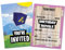 12 x Fort Building Battle Style Birthday Royale Party Invitations & Blue Envelopes - Gamer/Gaming/Computer Game (Invitations & Envelopes)