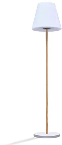 Solarleuchtende Stehleuchte H150cm STANDY WOOD SOLAR