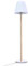 Lampadaire lumineux solaire et rechargeable pied métal couleur bois design scandinave LED blanc chaud/blanc dimmable STANDY WOOD SOLAR H150cm