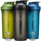 Hydra Cup [3 Pack] 45 Ounce Shaker Bottles for Protein Shakes, Jumbo Shaker Cups with Ball Blender Whisk, Extra Large Bottle with Handle (Dark Colors)