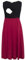 Smallshow Robe d'allaitement de Maternité sans Manches en Patchwork pour Femmes avec Poches Black-Wine XX-Large