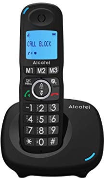 Alcatel XL535 Telefono Cordless DECT per Anziani, Grandi Tasti e Ampio Display Retroilluminato, Blocco Chiamate Indesiderate, Vivavoce, Suonerie Classiche e Polifoniche, 3 Tasti di Memoria Diretta