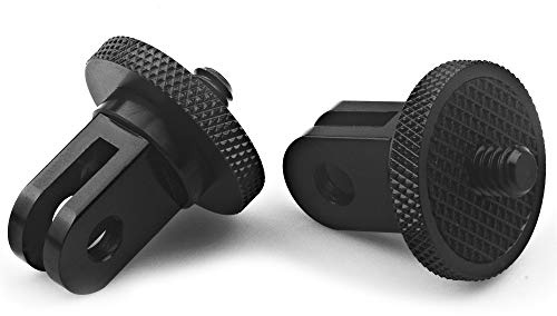 Niewalda Aluminum Camera Tripod Mount Adapter,2pcs ¼-20 Conversion Adapter for Tripod, Suitable for GoPro Hero/Sony/ Insta360 X3/ Sjcam/Action Camera and Other Standard 1/4 inch Camera Accessories