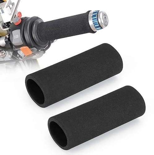 Copri impugnatura per moto, Manopole per Moto in Schiuma Antivibrazioni, 2 pezzi Copri impugnatura per manubrio in morbida schiuma antiscivolo per moto Adatto per manubri di diametro 3,17-3,68 cm