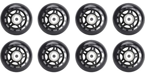 TGHY 8 Stück PU-Ersatzrader für Inline-Skates 82A Inliner Rollen mit ABEC-7-Lagern Outdoor-Sportgeräte,80mm
