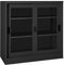 vidaXL Schrank mit Schiebetür Büroschrank Aktenschrank Büromöbel Metallschrank Stahlschrank Lagerschrank Universalschrank Anthrazit 90x40x90cm Stahl