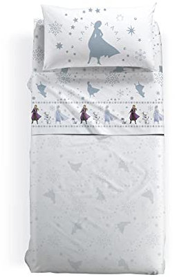 Caleffi Frozen Elsa & Anna Bettwäsche aus reiner Baumwolle (französisches Bett)