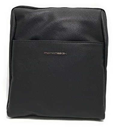MOMO Design Borsa tracolla uomo ecopelle nero UB23MM03 MO-11SF- Media
