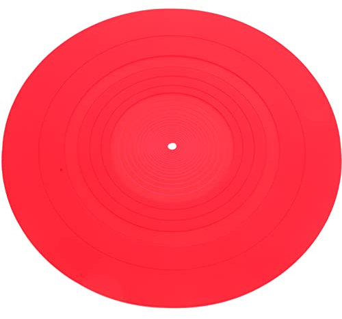 Supvox Antistatische Silikon Plattenspieler Matte 11.6 Zoll Vinyl Schallplatten Schutzmatte Für Stabile Wiedergabe Und Sauberen Klang