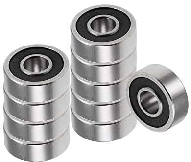 Kozelo 10Stk Tief Rille Kugel Lager - [5mm x 14mm x 5mm] Chrom Stahl Kugeln für Motoren Maschine Gerät Getriebe Lager Nutzung | Doppelsiegel