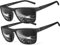 Perfectmiaoxuan Polarisierte Sonnenbrille Herren/Damen, Vintage Elegant Brillengestell Klassisch, HD-Pilotobjektive; Outdoor-Sportarten,Golf,Fahren,Angeln,Reisebrille Mode Sonnenbrille
