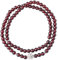Feng Shui Armband Wohlstand Armband Natur Edelstein Armband Granat Kristall Armband 5mm Runde Perlen Armband Glücksbringer Armband for Frauen Doppelschicht Perlen Armband Kristall ,17c Zinnober ( Colo