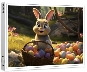 raxxa Premium-Puzzle | Bunti der Osterhase | 1000 Teile