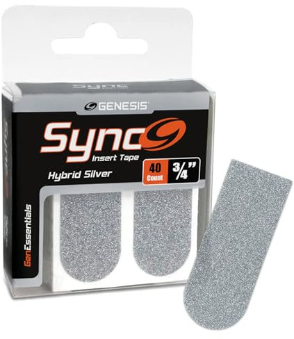 EMAX | Genesis - Sync Insert Tape | Daumentape für in den Bowling-Ball | Bowling Zubehör (Silber, 3/4 Inch - 40 Pieces)