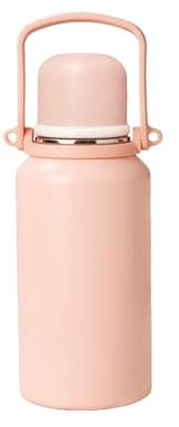 Mug Isotherme Gourde Gourde Isotherme Bouteille Flasques Inox Tasse Alimentaire Chaud Sport Carafe Avec Infuseur Grande Capacité étudiant Portable Cadeau (1200ML,pink)