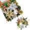 Kisflower Künstliche Weihnachtssterne für DIY, Hochzeit, Brautstrauß, Party, Zuhause, Weihnachtsdekoration (grüne Weihnachtsblume)