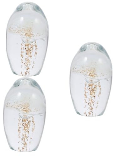 Cabilock 3stücke Glass Jellyfish Figurine Farbiger -ozeanball Handgefertigtes Desktop- Kreatives -Jellyfish- Für Freunde Und Mittlere