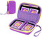 ProCase Tasche für Sammelkarten, Spielkarten Aufbewahrung UNO Tragetasche für 300+ Karten, Spielkartenkoffer Reiseaufbewahrungsbox für Kartenspiel Kinderspiele Spielesammlung -Lila