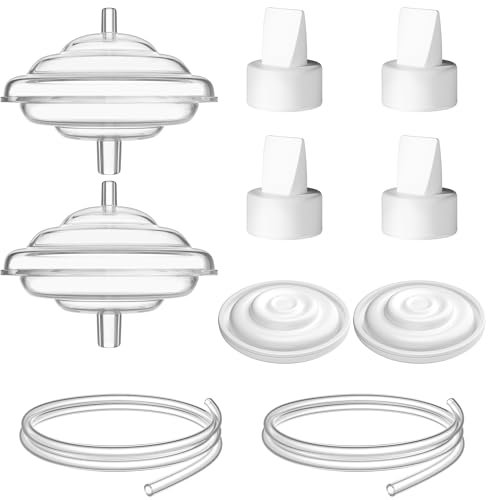Gotocut Breast Pump Replacement Parts for Spectra, Compatible with Spectra S2, S1, 9 Plus, Synergy Gold, Replace Duckbill Valves, Backflow Protectors, Tubing & Membranes