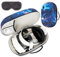 XINGFUDAO Large Carrying Case for Meta Quest 3/Quest 3S, Protective Storage Bag Compatible with Kiwi/BOBOVR/Maecker Headstrap and Accessorie (Blue, L)