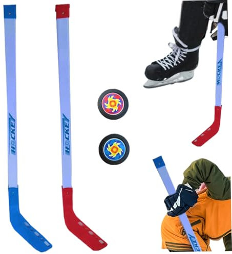 Street Hockey -Set, Kinderhockey -Set, Junior Street Hockey -Set umfassen 28 -Zoll -Kinderhockey -Stick und Hockey, Mini Hockey Stick für Jungen Mädchen, Eishockey -Trainingspflichten, Street Hockey