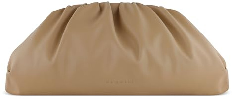 bugatti Mila große Pouch aus Kunstleder mit verstellbarem Schulterriemen, sand
