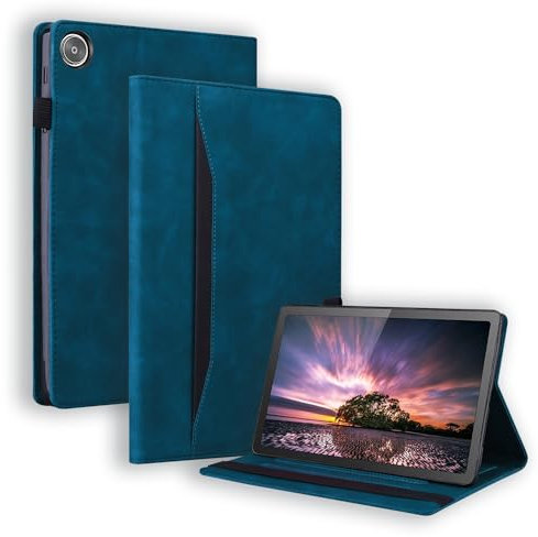 Mldjomid Étui Coque pour Oppo Pad Air 10.36 Tablet 2022 Housse de Protection en Cuir PU avec Poche de Document pour Oppo Pad Air 10.36 2022 Tablette Cover Case, Série d'affaires Bleu