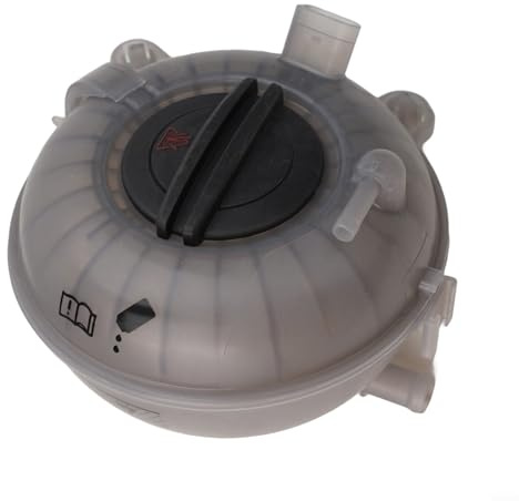 EpheyFIF Botella de agua con depósito de refrigerante para Golf 7 MK7/A3, construcción de plástico gris, ajuste directo, evita el sobrecalentamiento del motor, compatible con E (5QD121407H) y