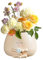 KBIBCK Cute Plant Pot, Face Plant Pot with Drinking Tea Posture, Funny PlantPot, Succulent PlantPot with Drainage Hole, Flower Pots Creative Face Planter for Home Decoration, Unique Plant Lover Gift