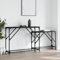 Woonisher Tables Console gigognes 2 pcs Noir Bois d'ingénierie