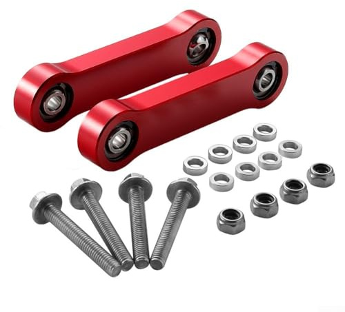 Sway Bar End Links für Can Am Ryker 2019 2024, aus robuster Aluminiumlegierung, zuverlässig und (rot)