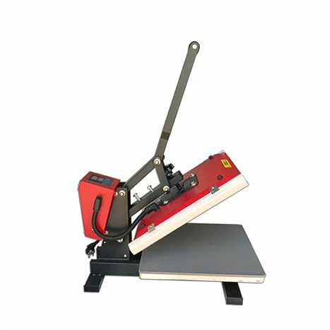 Prensa Termica, Máquina de prensado en caliente, 38x38CM, 1800W, impresora multifuncional, dispositivo de estampado en caliente, transferencia for camiseta, almohadilla de cuero con logotipo(Blauw)