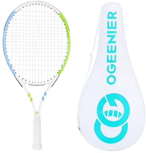 OGEENIER Tennisschläger Kinder 23 Zoll für Junior 8-12Jahre Jungen/Mädchen | Tennisschläger mit Tennistasche, Anfänger mit 1 Griffband, leicht & langlebig für Anfänger Jungen und Mädchen