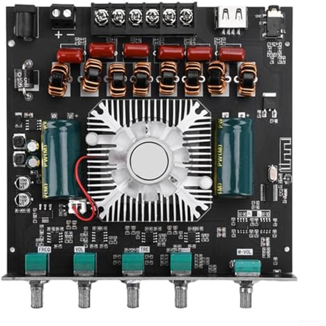 Zk-as21 Scheda Audio 2.1 Canali Chip Tpa3255 350w Subwoofer Amp Modulo con Ingresso USB Aux 5532 Preamplificatore per sistema di altoparlanti fai da te