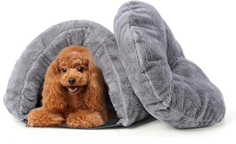 PETCUTE Haustierbett Katzenbetten Hundebetten Katze Kuschelhöhle für Katze Warmer Plüsch Katzenhöhle Hundekorb Katzenkissen Haustiere Höhle Zwinger