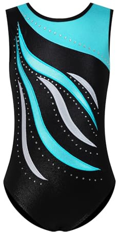 ESHOO Girls Gymnastics Leotards Sparkle Ballet Dance Gymnastics Athletic Leotards Shinning Diamond Embroidered