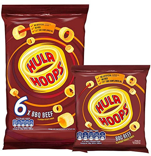 Hula Hoops BBQ Beef Multipack Crisps 6x24g