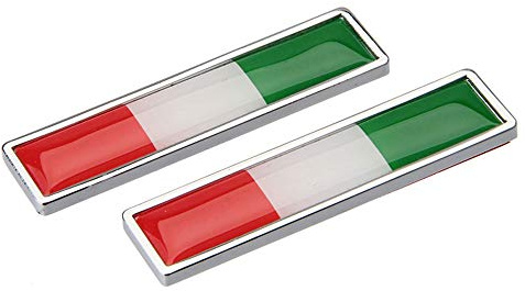1 paio bandiera Italia metallo 3D Car Body Logo Auto Moto personalità decorazione adesivo Distintivo dell'emblema