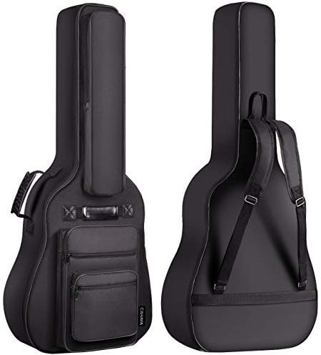 CAHAYA 40 41 42 Inch Multi-pockets Acoustic Guitar Bag 6 Pockets 10mm Thick Padding Water Resistent Guitar Case Gig Bag CY0181