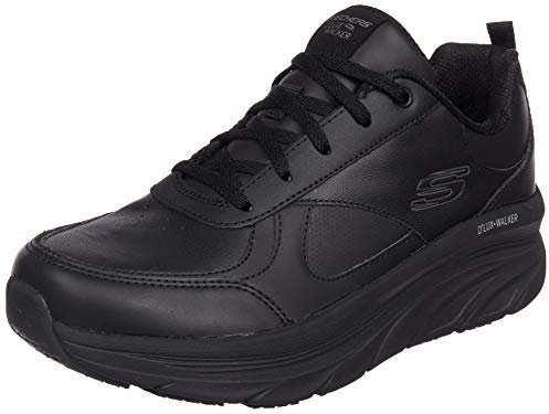 Skechers D'LUX WALKER TIMELESS PATH, sneakers,sports shoes para Mujer, Black Leather / Trim, 37 EU
