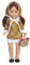 Nancy - Kollektion Frühling 70er 2020, Neuauflage mit passendem Kleid und Taschentuch, einschließlich Blumenkorb für Kinder und Sammler (Famosa 700015704)