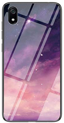 SHIEID Coque pour Xiaomi Redmi 7A,Marbre Verre trempé Ultra Fine Silicone Housse Original Étui de Protection en Souple Doux TPU Gel Bumper pour Xiaomi Redmi 7A (Dream Sky)