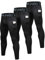LNJLVI Kompressionshose Herren Sport Leggings Atmungsaktive Trainingshose für Jogging Fitnessstudio Laufen (Schwarz,XL)