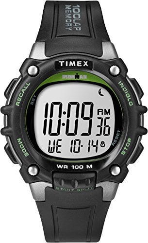 Timex Ironman Men's Classic 44mm Digital Black Resin Strap Watch TW5M03400