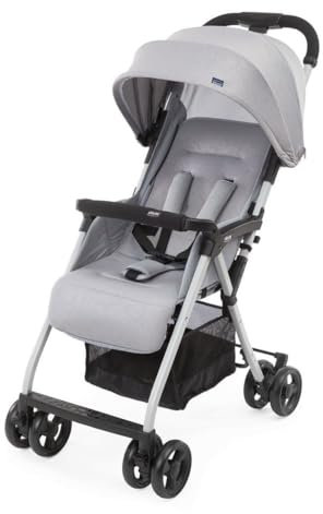 Chicco OHlalà 3 Ultra-Leichtgewicht Kinderwagen von Geburt bis 15 kg, Liege- und Faltbuggy mit großem Einkaufskorb, Kompakt, Regenschutz und Ausziehbares Verdeck